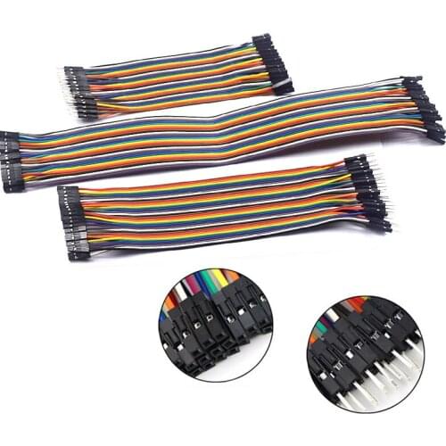 40pcs 10CM-30CM Dupont Line Male to Male,Male to Female,Female to Female Dupont Cable Jumper Wire 40Pin For Arduino DIY Kit