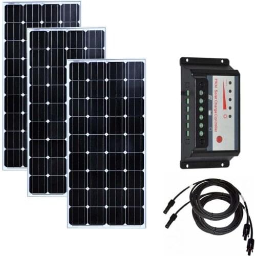 Solar Panel Kit 12v 150w 300w 450w 600w Solar Charger Battery Solar Charge Controller 12v/24v 30A Rv Boat Car Caravan Camping