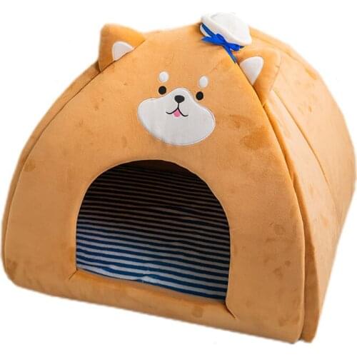 Pet Dog Kennel Mat Shen Sleeping Dog Bed Warm Thickened Cat Nest Machine Washable Four Seasons Available