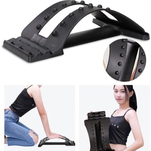 Magic Back Stretcher Lumbar Support Posture Corrector Massage for Upper Lower Back Pain Relief SN-Hot