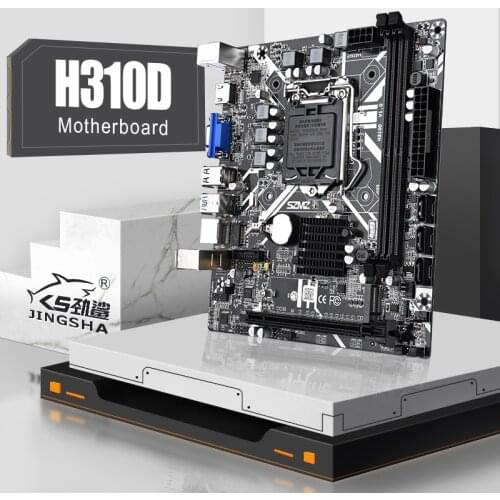JINGSHA H310 Chipset Motherboard LGA 1151 i6/i7/i8/i9 Processor CPU M.2 SATA3.0 USB3.0 Slot Desktop Mainboard Max 16GB RAM