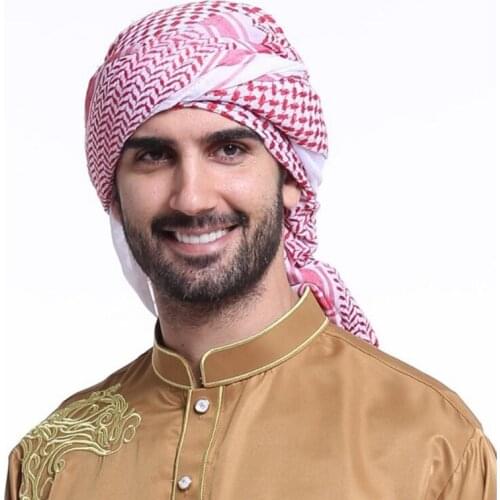 Mens Womens Arab Shemagh Keffiyeh Square Neckwarmer Palestine Head Scarf and Shawl Neck Military Tactical Kerchief Bandana