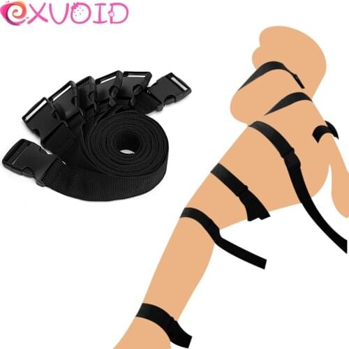 EXVOID Restraints Slave Adult Sex Toys For Couples 7PCS/Set Handcuffs BDSM Bondage Rope Harness Strap Fetish SM Bondage Belt