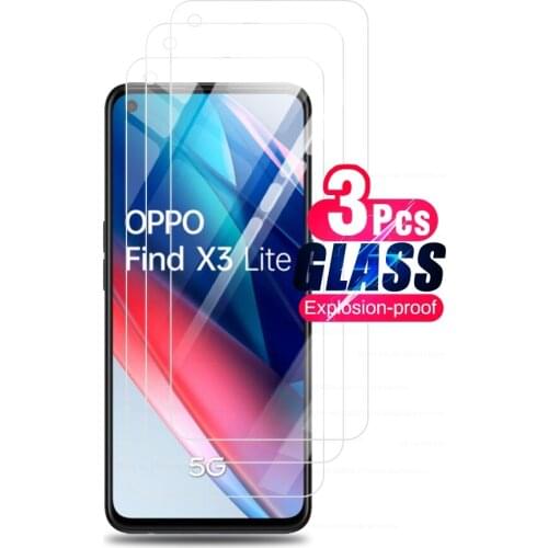 Orro find x3lite glass 3pcs protective glass for oppo opo x3 light x 3 lite 2021 cph2145 6.43‘’ smartfone screen protectors film