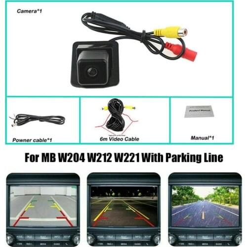 Backup Reverse Rear View Camera for Mercedes Benz W204 W212 W221 S Cl Waterproof Night Vision Hd Ccd 170 Degree