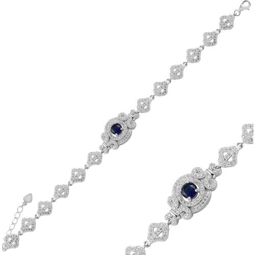 Silver 925 Sterling Zircon Cubic Zirconia Bracelet