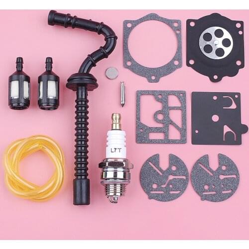 Fuel Filter Line Hose For Stihl 015 015AV 015L Spark Plug Carburetor Repair Diaphragm Kit Chainsaw Replace Spare Part