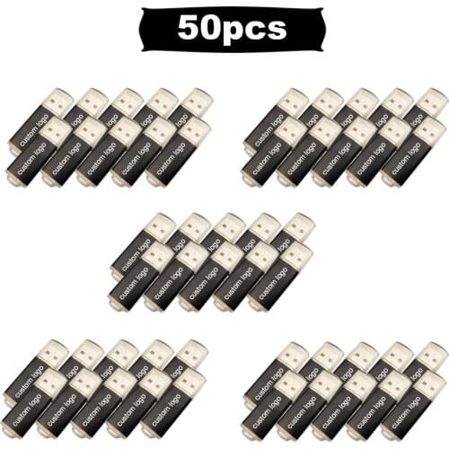 50pcs/lot custom logo USB 2.0 pen drive 8gb 128gb usb flash drive 16gb 32gb 64gb pendrive usb stick with keychain Flash Drive