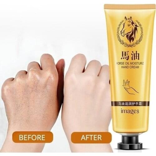 Horse oil Repair hand cream Anti-Aging Soft Hand Whitening moisturizing Nourish Hand Care Lotion Cream 30g