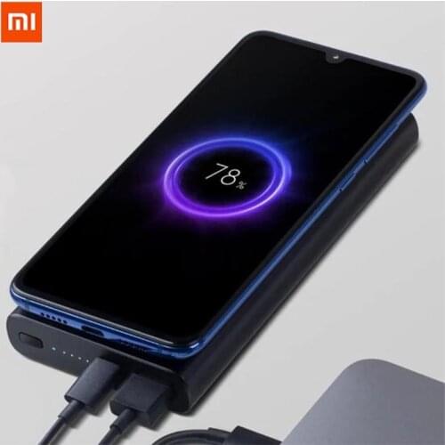 Xiaomi PowerBank 10000mAh Fast Wireless Charger with USB Type C For Smart Mobile Phone Quick Charge Portable External Powerbank