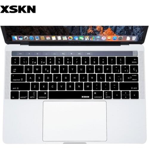 XSKN Spanish Keyboard Cover Skin Espanol Language Protector Film for New MacBook 13 A1706 and 15 inch A1707 With Touch Bar / ID