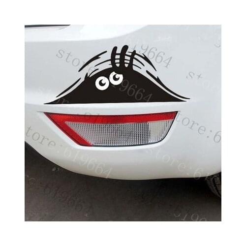 Motorcycle sticker Funny Peeking Monster Auto Car Walls Windows Sticker Graphic Vinyl Car Decals Car Stickers Accessories