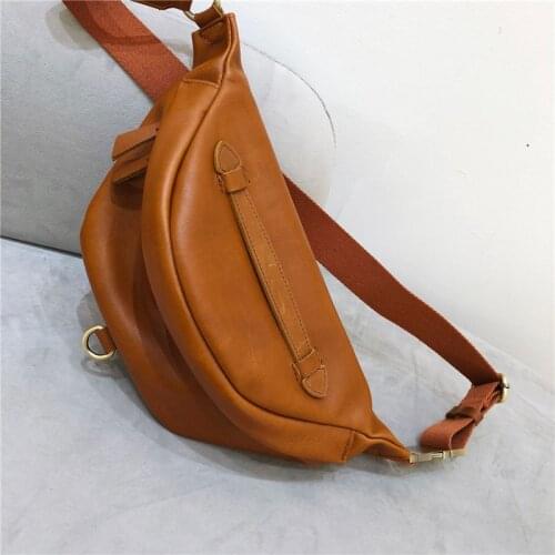 Handmade Women Chest Bag Natural Cowhide Leather Single Crossbody Bags Cool handsome Unisex Couple Locomotive Saddle Bag 2020