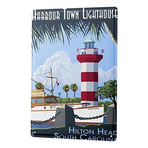 Tin Sign Decor Plaques World Tour Hilton Head