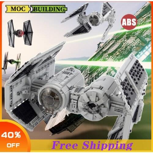 Star Space Series Wars Tie Space Fighter-Bomber MOC Building Blocks Assembly Toys For Children Kids Xmas Gifts