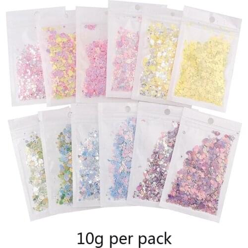 1Pack Mixed PVC Glitter Epoxy Resin Mold DIY Filling Nail Art Decoration Sequins