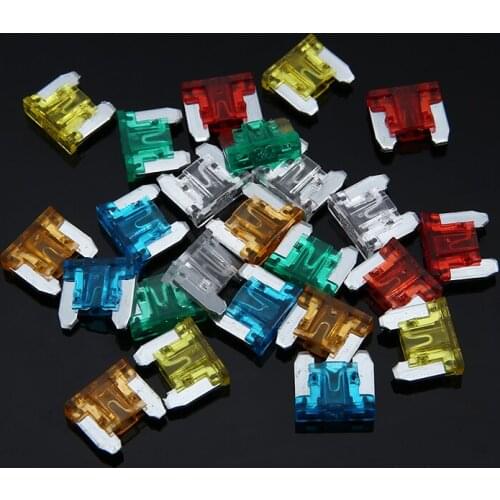 24pcs 5A 10A 15A 20A 25A 30A Assorted Micro Mini Fuses Auto Car Van Truck Suv Fuse Small Fuse Set