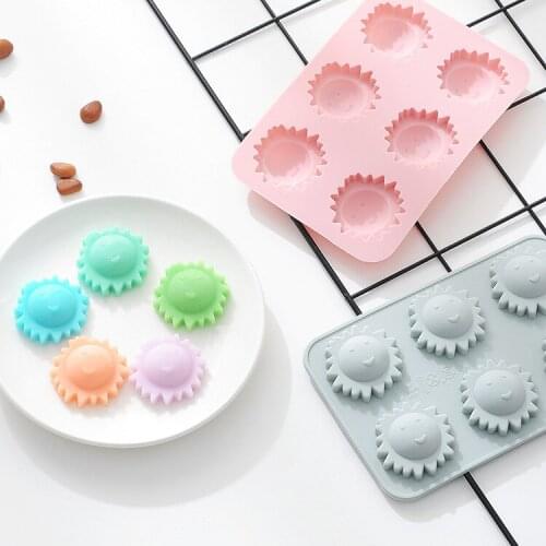 6 Even Little Sun DIY Chocolate Mould Candy cake jelly mould Ice lattice mode Biscuit baking mold