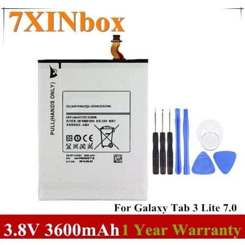 7XINbox 3.8V 3600mAh EB-BT115ABC EB-BT111ABC EB-BT111ABU Laptop Battery For Samsung Galaxy Tab 3 Lite 7.0 SM-T110 SM-T111 T115
