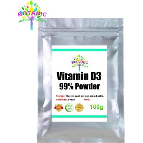 Food Grade 99% vitamin D3 (cholesterol) powder, VD3, promotes growth and bone calcification, and promotes tooth health