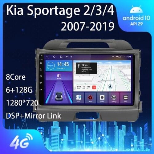 For Kia Sportage 2 3 4 2007-2019 JE KM QL KX5 Android Auto Autoradio Bluetooth Apple Carplay Wireless Car Audio Radio 1 Din Gps