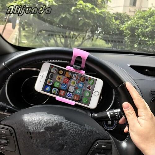 Car Steering Wheel Mount Holder Car Mount Bracket Rubber Band For Honda CRV Accord Odeysey Crosstour FIT Jazz City Civic JADE Cr