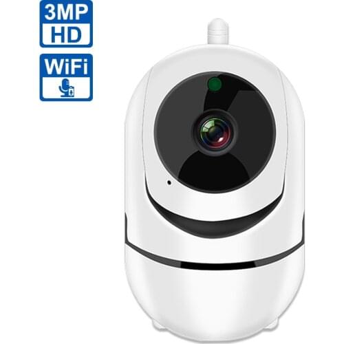 Wifi IP Camera 3MP Video Surveillance Cameras Night Vision Two Way Audio Auto Tracking Smart Home Security Camera Baby Monitor