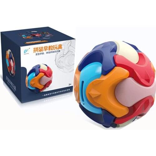 Building Block Montessori Toy Creative Ball Assembly Early Childhood Education Toy Deformation Set Childrens Piggy Bank