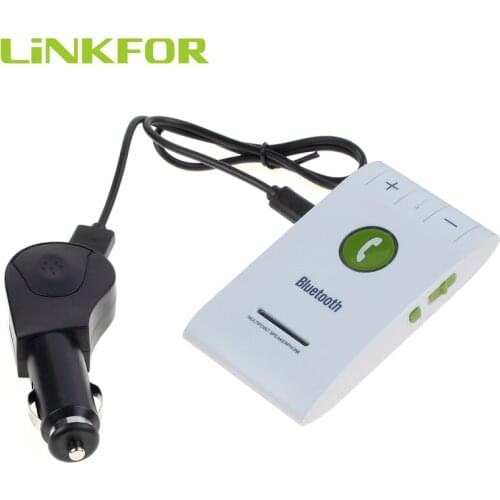 LiNKFOR Bluetooth-compatible 4.0 Wireless Audio Adapter Handsfree Speaker Phone Visor For Car Phone Noise cancellation Adapter