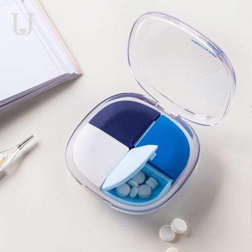 GY Small Medicine Box Sub-Package Portable Small Carry-on Mini Box Sealed Large Capacity Box 7 Days a Week