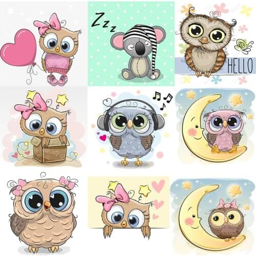 Cute Cartoon owls 5d diy diamond embroidery pattern diamond painting Cross Stitch drill Rhinestone mosaic decor animal paintings