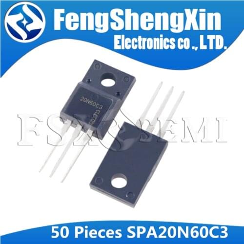 50pcs/lot SPA20N60C3 TO-220F 20N60C3 TO220F SPA20N60 TO-220F Power Transistor
