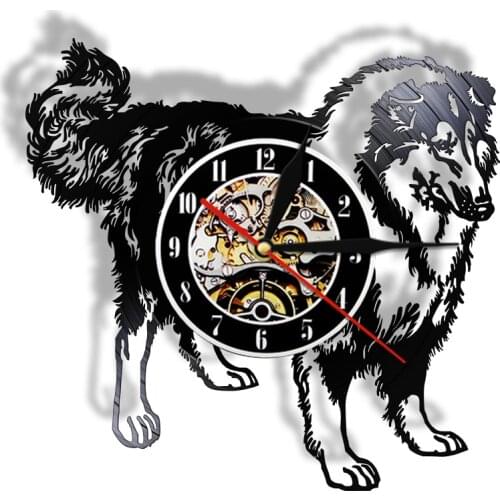 Standard Schnauzer Dog Breed Vinyl Record Wall Clock Music Album Modern Design Home Decor Puppy Handicraft Art Hound Pet Watch