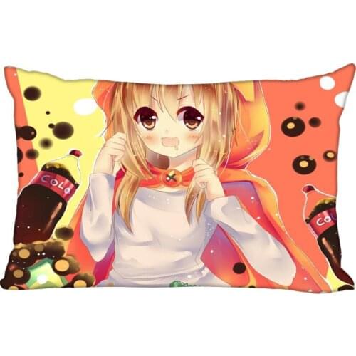 Custom Pillowcase Himouto! Umaru chan rectangle Zipper Pillow Throw Pillow Case Cover 45x35cm(One Side) Printed