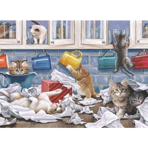 New 3D Diamond Embroidery Cute cat picture of Rhinestones Mosaic 5D DIY Diamond Painting Full square /Round Decor crafts FG1209