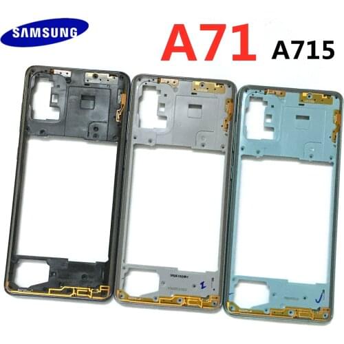 For Samsung Galaxy A71 2020 A715 A715F Original Housing Case Chassis Middle Frame Cover Repair Parts