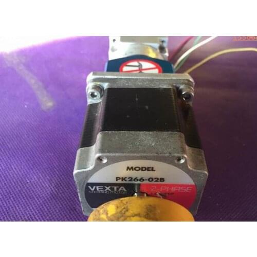PK266-02B stepper motor used in good condition . 80% appearance new , good working , free shipping
