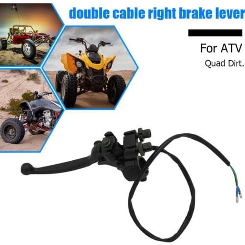 22mm Dual Pull Front Drum Brake Lever Excellent Craftsmanship Well Durability with Parking Brake for ATV Quad 4 Wheeler