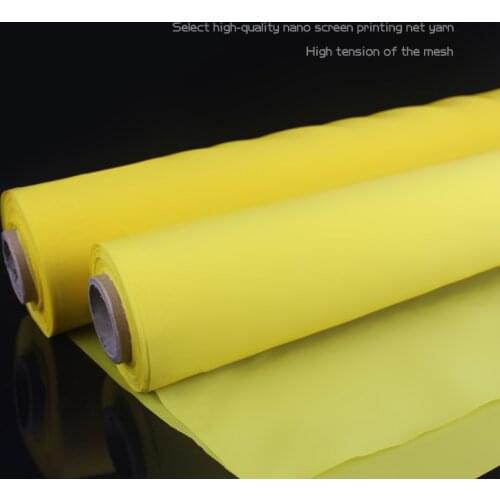5M Length Yellow Screen Printing Mesh 300M/120T Count Width 165cm(63")