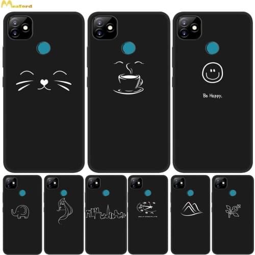 For Itel Vision 1 Pro Case Silicone Phone Cover For Itel A56 PRO Case Protective Shell Vision1 1pro Funda Etui Black TPU Bumper
