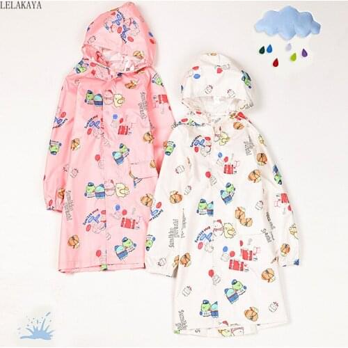 Sumikko Gurashi Corner Bio Creature Cartoon Animals Waterproof Raincoat Children Cute Rain Coat Rainwear Kawaii Poncho For Baby
