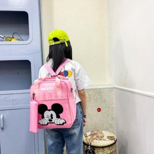 Disney Minnie Mickey Diaper Bag Baternity Baby Multifunctional Stroller Nappy Bag Travel Backpack