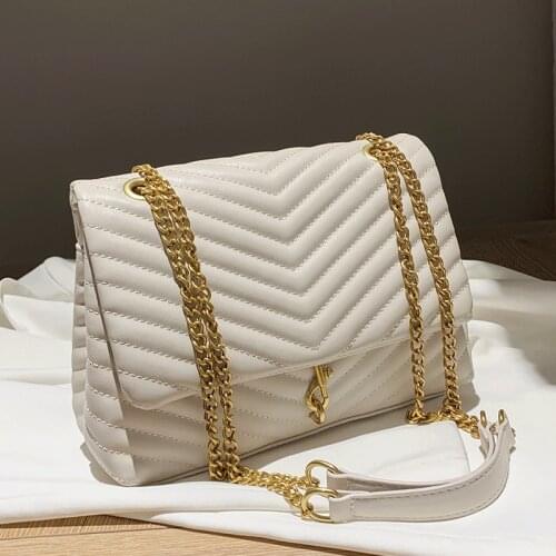 Handbags for Women Luxury Brand Shoulder Bags Large Golden Chain Female Crossbody Bag Casual Tote Ladies Flap Messenger Bag Sac