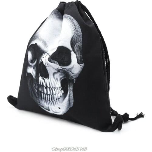 Unisex Waterproof String Drawstring Backpack 3D Print Gym School Shoe Bag S01 20 Dropship