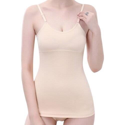 Everbellus Women Sexy Slim Waist Trainer Tank Tops Shapewear Tummy Control Corrective Underwear Push up Corset Body Shaper