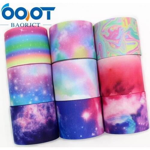 1-1/2'' 38mm，I-19529-1332 Starry Printed grosgrain ribbon,10yrds DIY Hair Bow Wedding Festival Home Party Birthday Decorations