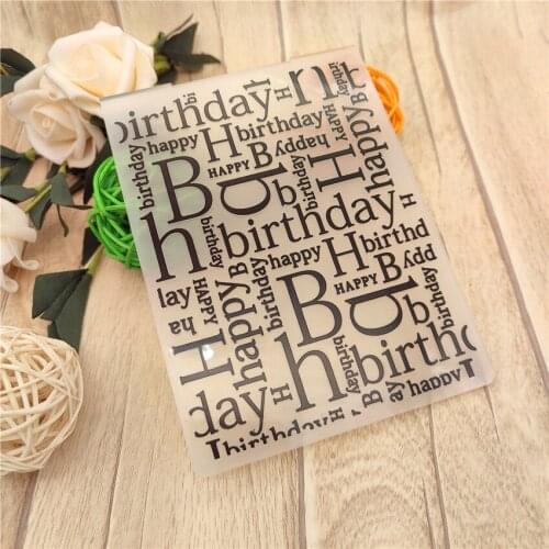 10.6*14.5CM Plastic Birthday Template Easter Wreath Craft Card Making Paper Card Album Wedding Decoration Embossing Folders