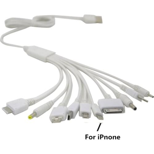 2021 10 In 1 Usb Cable Universal Portable Lightweight Multi-function Phone Charger Charging Cord