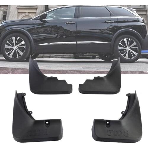 4 Pcs LB-SY-526 Front Rear Car Mud Flaps Mud Flaps ABS Splash Guards for Peugeot 5008 Mudflaps Splash Guards Mud Flap Mudguards