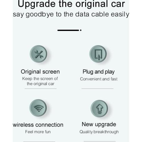 For Volvo XC40 XC60 XC90 V60 S90 Wireless Carplay Adapter Dongle For Original Carplay Built-in Wired Wireless